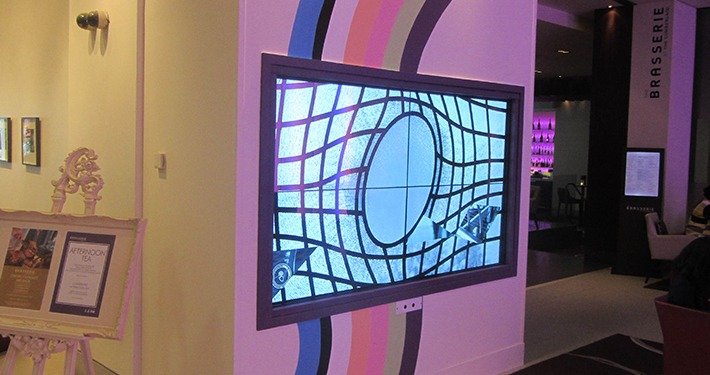 2x2 Wall Mounted Interactive Touch Video Wall - Heriot Watt