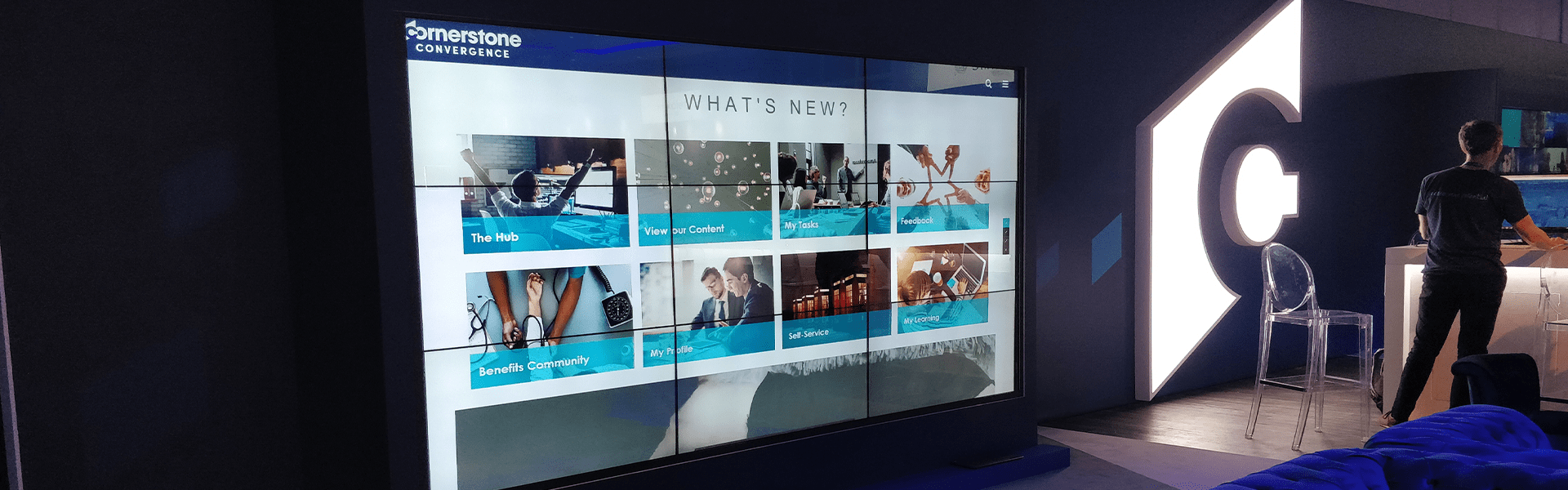 3x3 Interactive Touch Wall - Engage