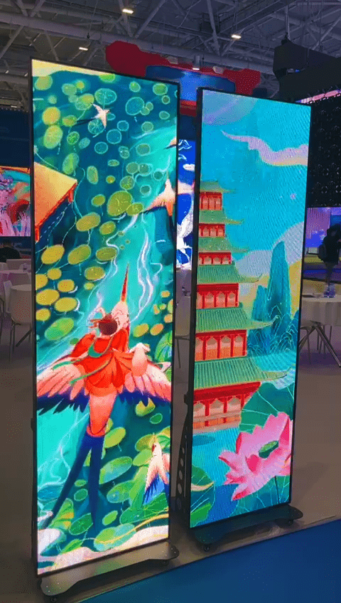 LED Poster Screens at an event