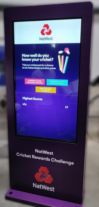 Outdoor-Totem-Natwest Event Interactive Table