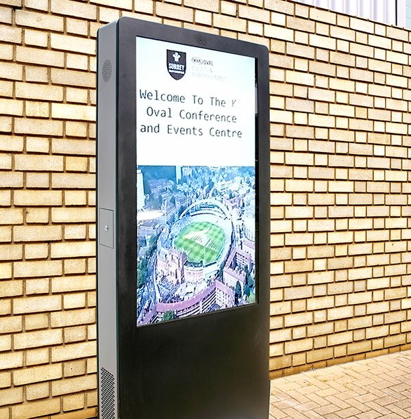 outdoor totem for the Oval