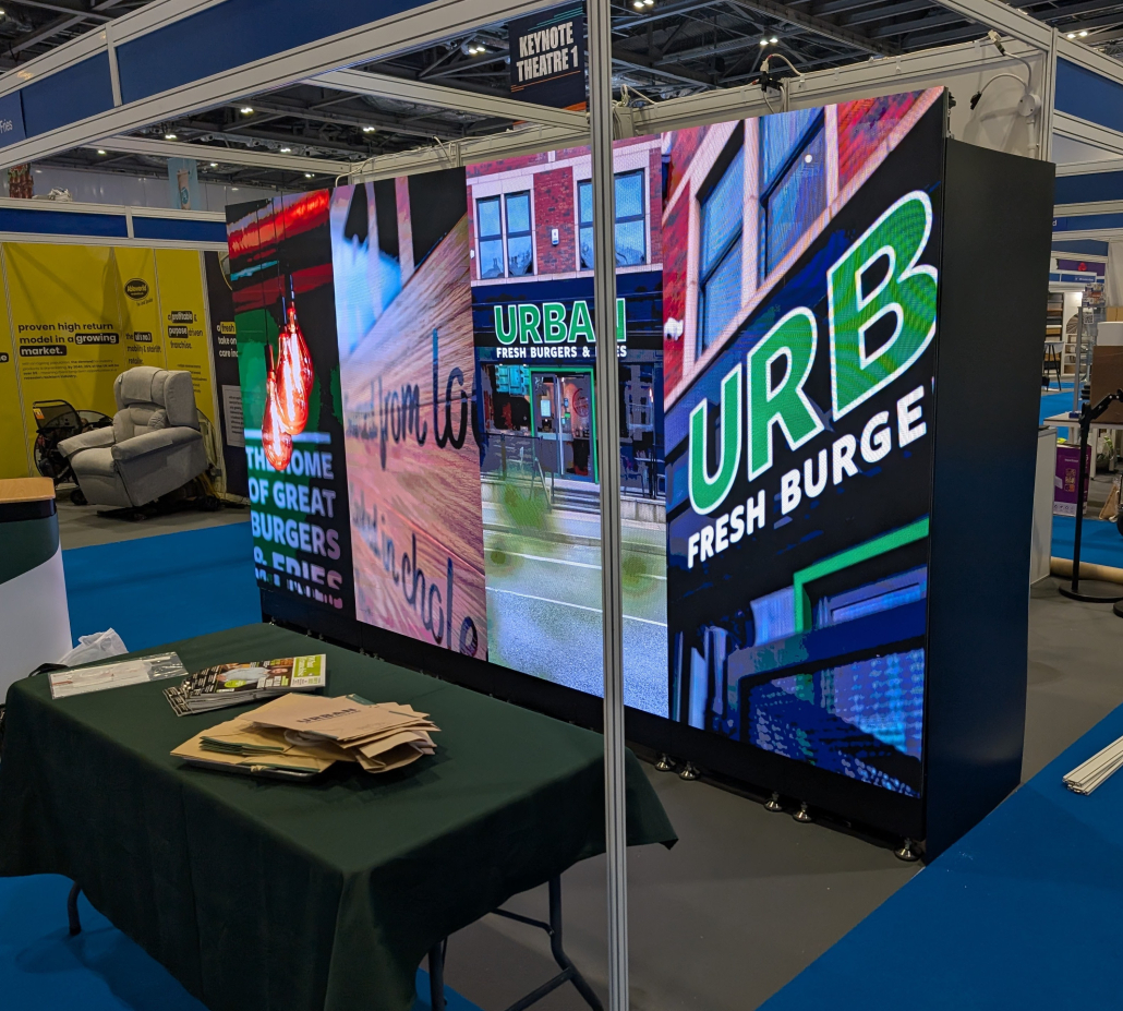 Case Study – Urban Burgers - Promultis Touchscreen Technology - Video wall