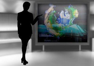 broadcast with multi touch display