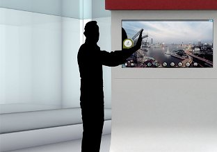 museum use of multi touch screen