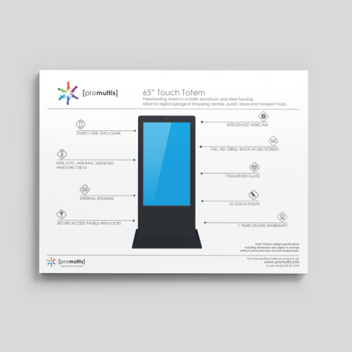 65" Touch Totem
