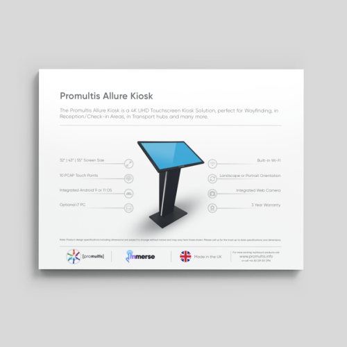 Allure Kiosk Specification Sheet