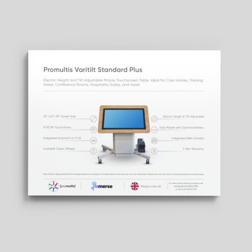 Varitilt Standard Plus Specification Sheet