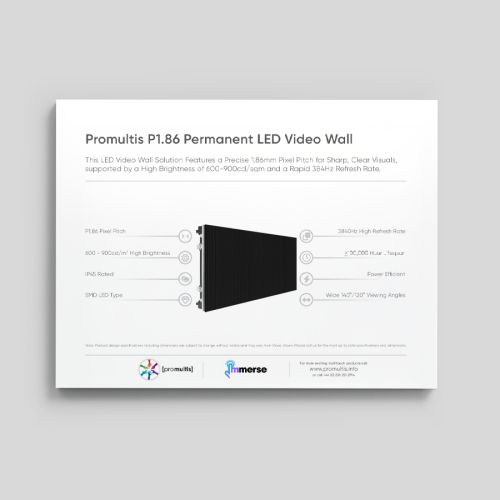LED Video Wall spec sheet