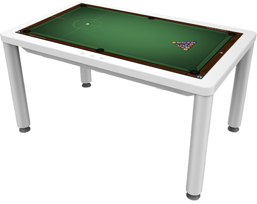 Interactive Tetra Touch Screen Table Displaying Pool
