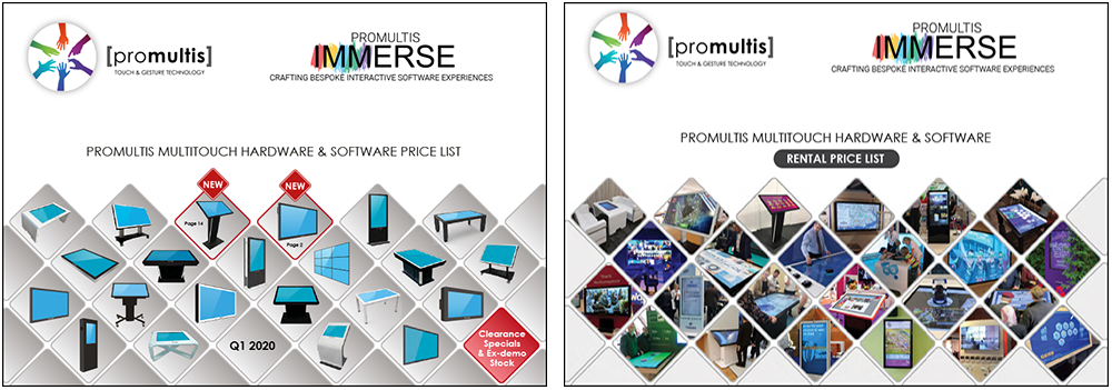 Promultis Price List covers