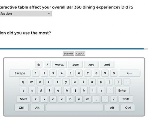 Custom build questionnaire for Thorpe Park