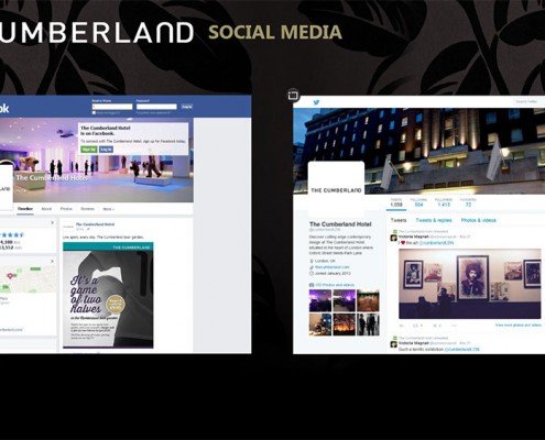 Social Media section- Facebook and Twitter